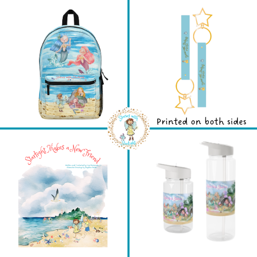 Mermaid Adventure Bundle | Backpack, Water Bottle, Keychain & Book